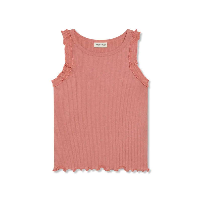 Rosette Ribbed Tank Top