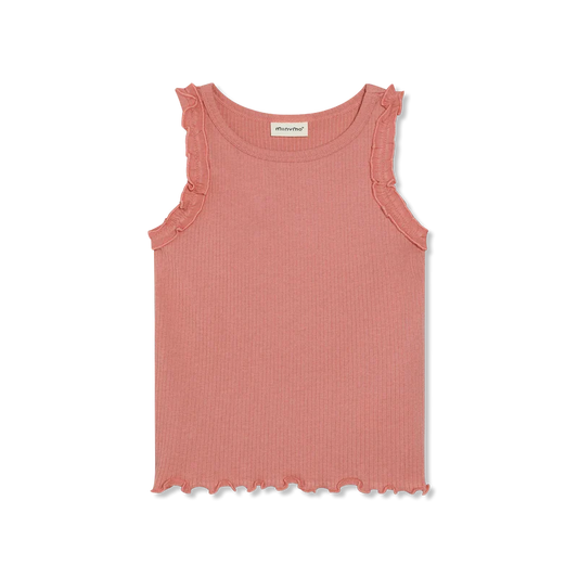 Rosette Ribbed Tank Top
