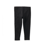 Pointelle Baby Leggings: Jet Black