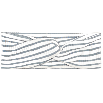 Knit Headbands: Turquoise Stripes
