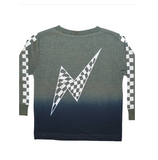L/S Check Pocket Tee: Olive