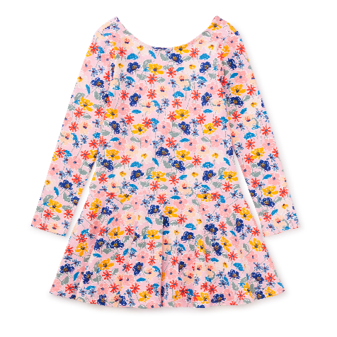 Drop Waist Skater Dress: French Tossed Floral