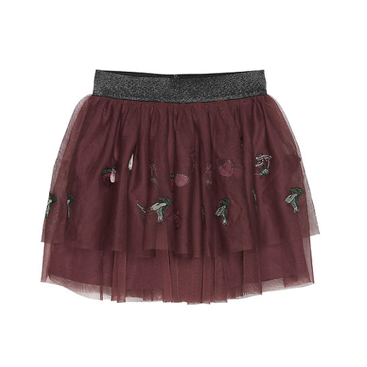 Layered Tulle Skirt: Catawba Grape