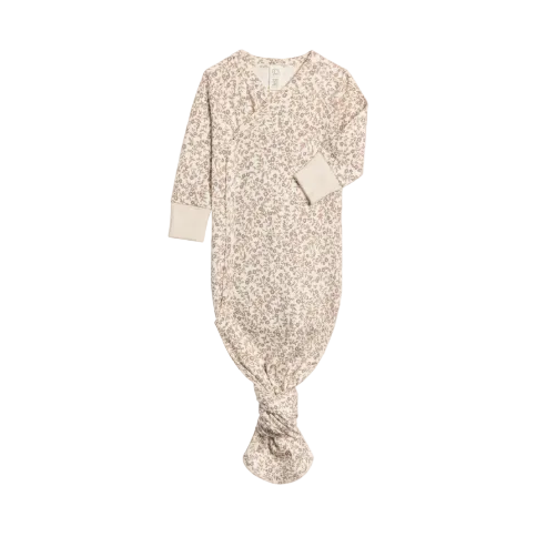 Organic Newborn Indy Kimono Gown - Aurora Floral
