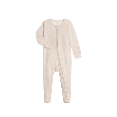 Peyton Zipper Sleeper - Belmont Floral / Shell + Powder