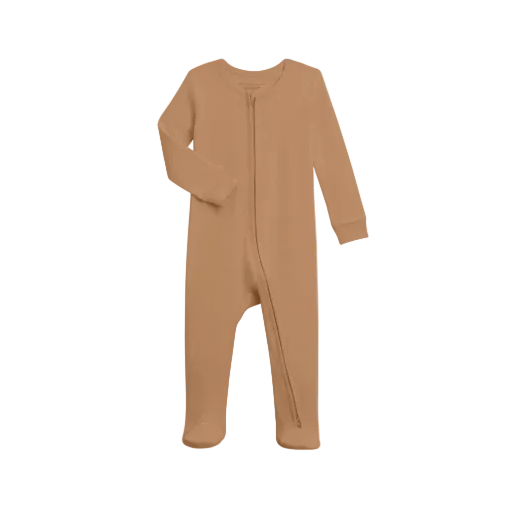 Organic Baby Peyton Zipper Sleeper - Ginger