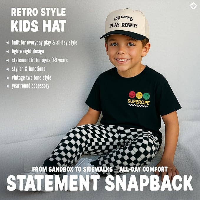 Toddler Say Howdy Play Rowdy Snapback Cap