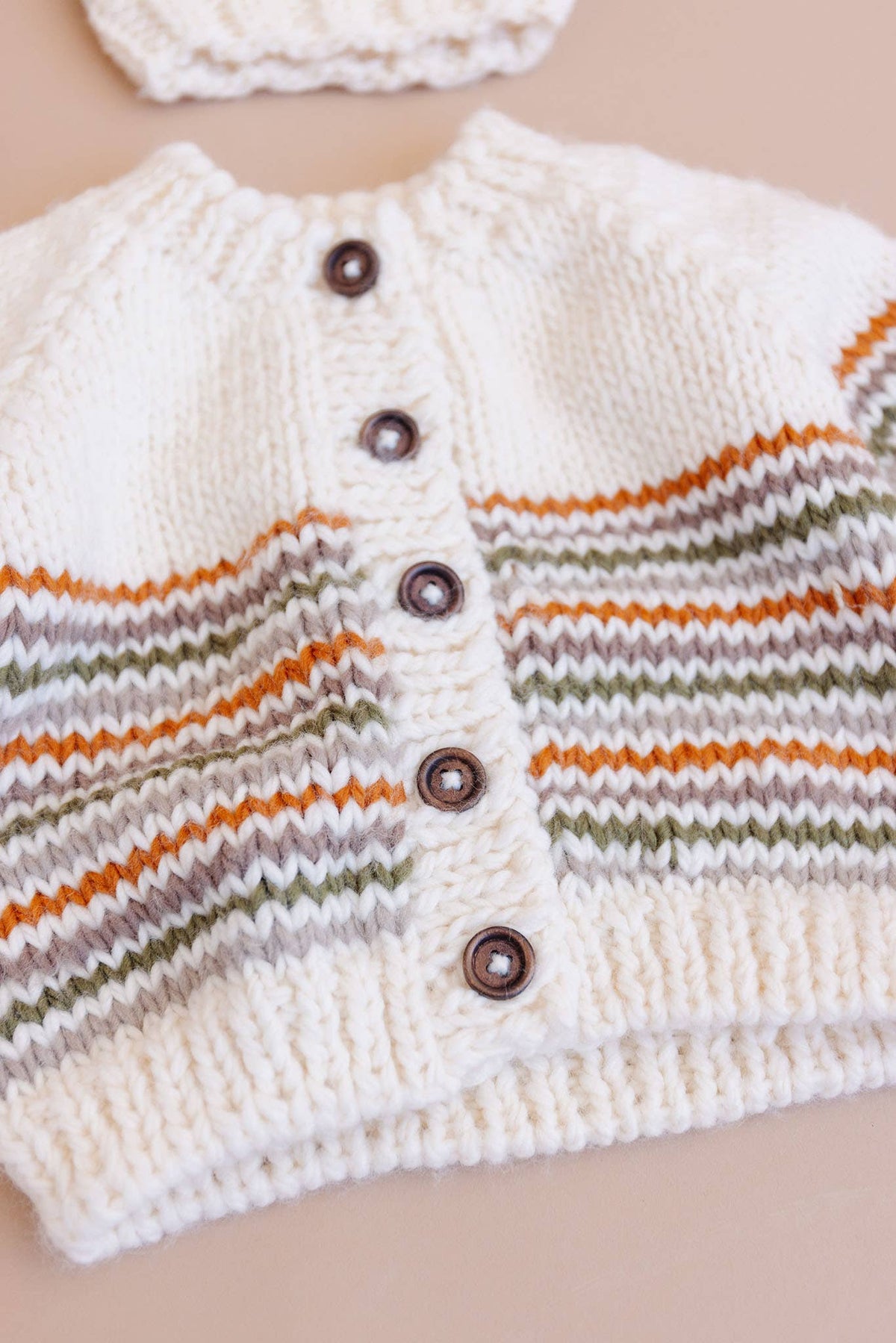 Organic Woodland Stripe Cardigan
