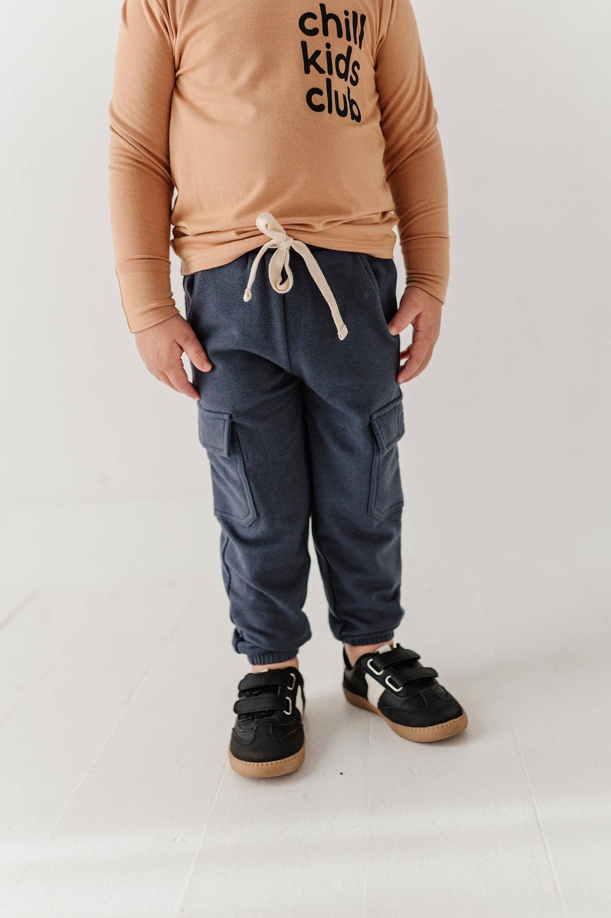 Nightfall Blue Bamboo Cargo Pants