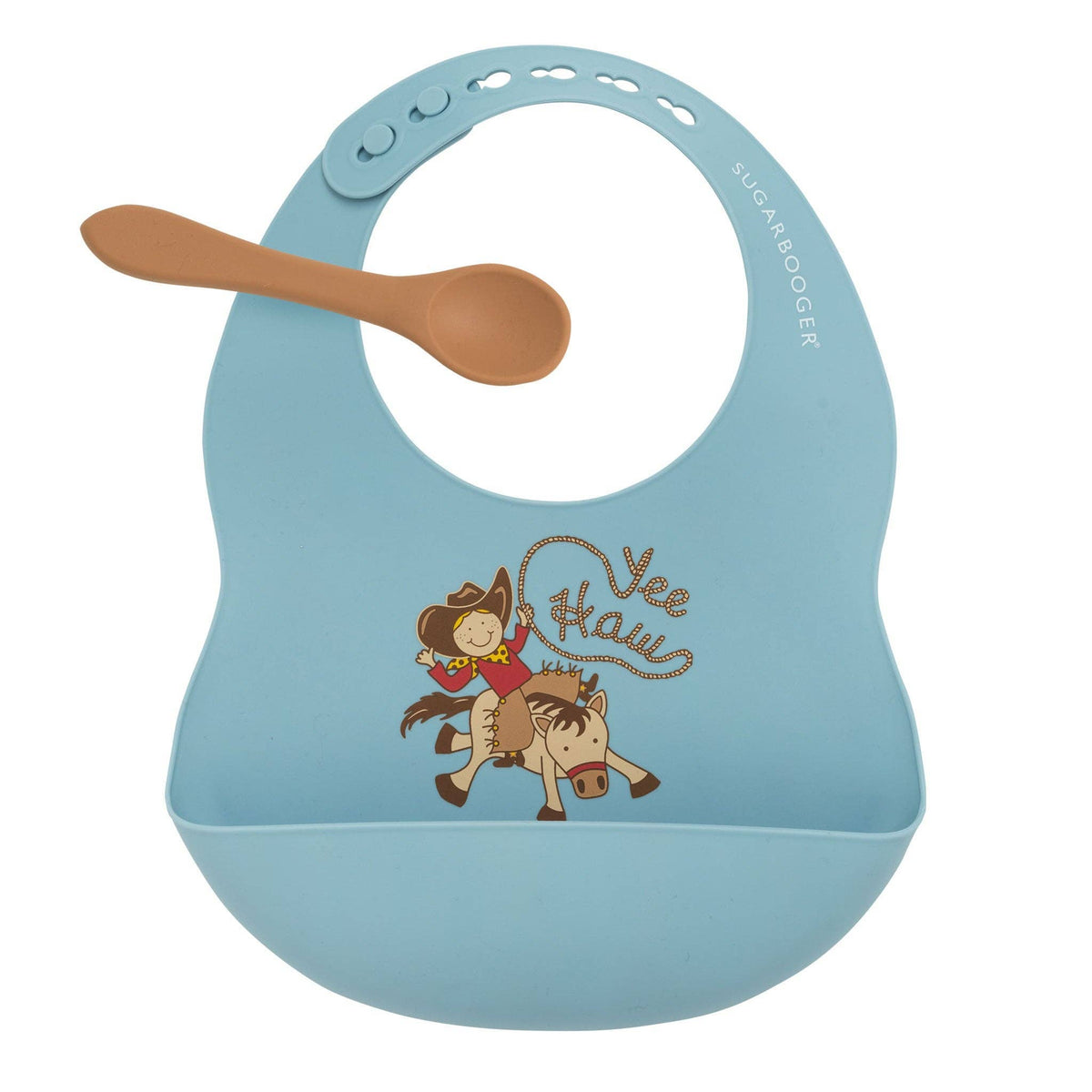 Silicone Bib & Spoon Set | Yee Haw