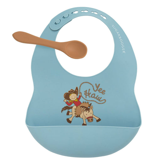 Silicone Bib & Spoon Set | Yee Haw