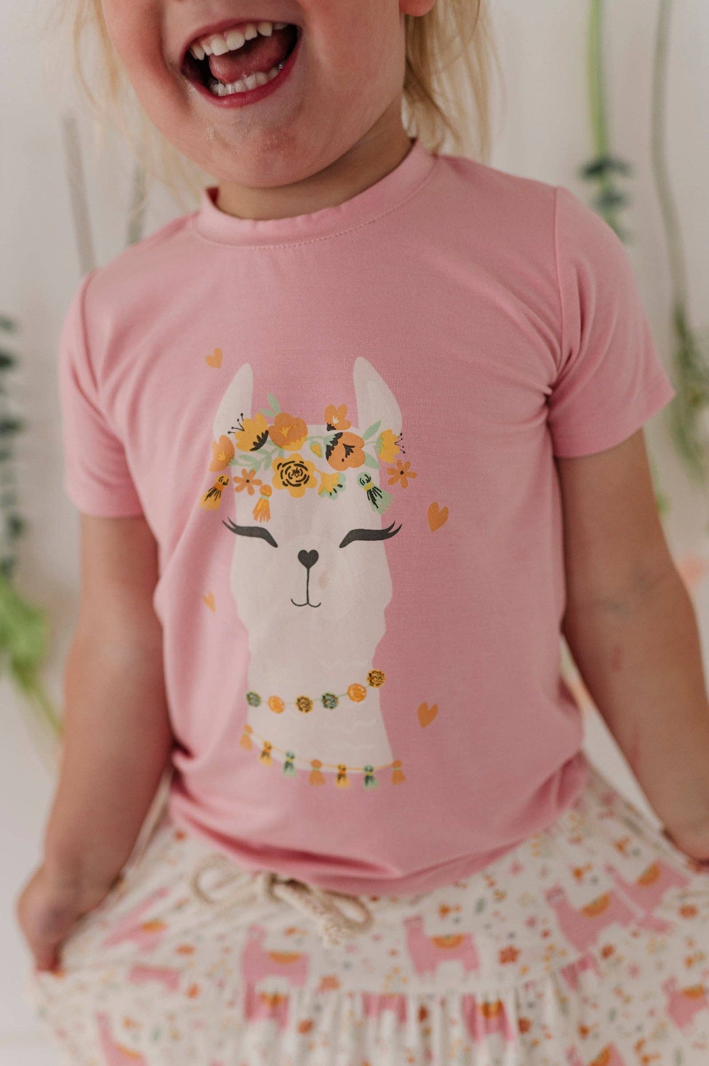 Happy Llama Short Sleeve Tee