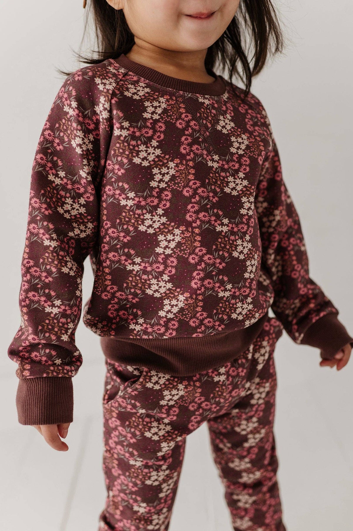 Cluster Garden Floral Fleece Sweatshirt