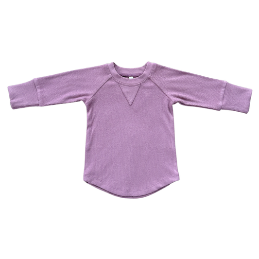 Ribbed Bamboo/Cotton Top - Dusky Orchid