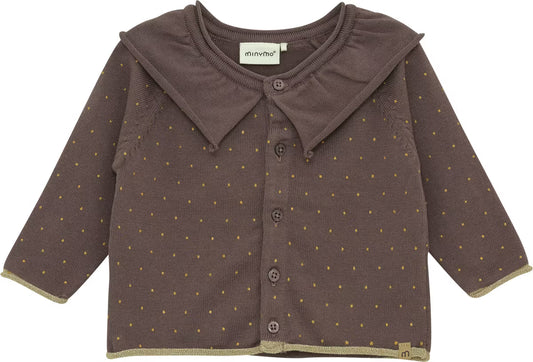 Plum Truffle Knit Cardigan