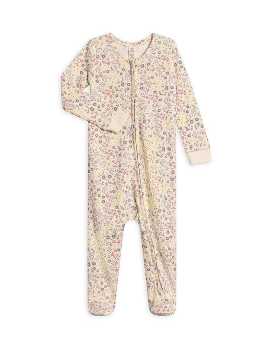 Organic Baby Peyton Footed Sleeper - Giada Floral