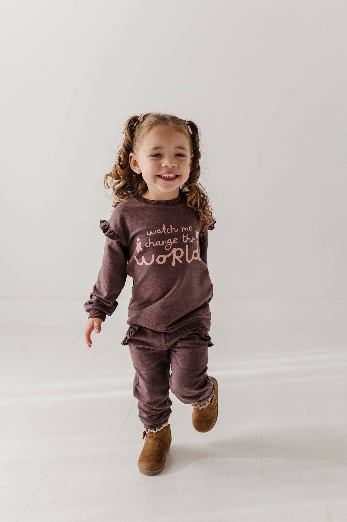 Watch Me Change The World Ruffle Sweatshirt