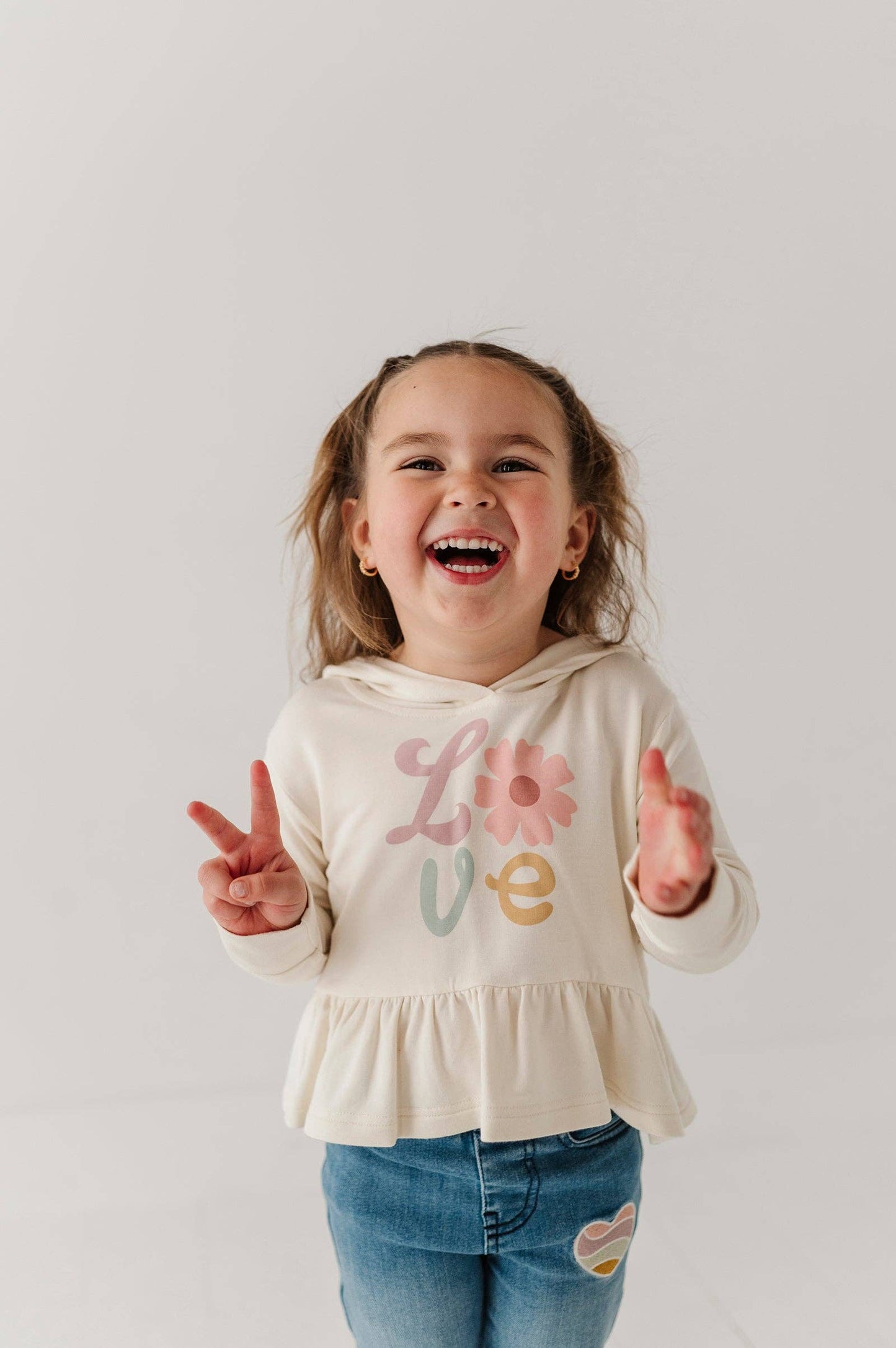 Daisy Love Peplum Hoodie
