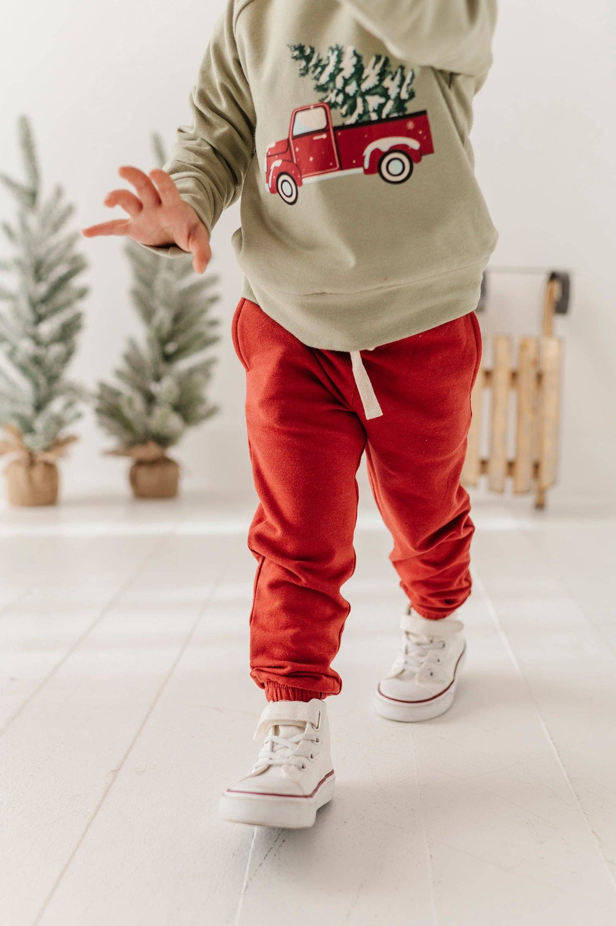 Berry Red Bamboo Joggers