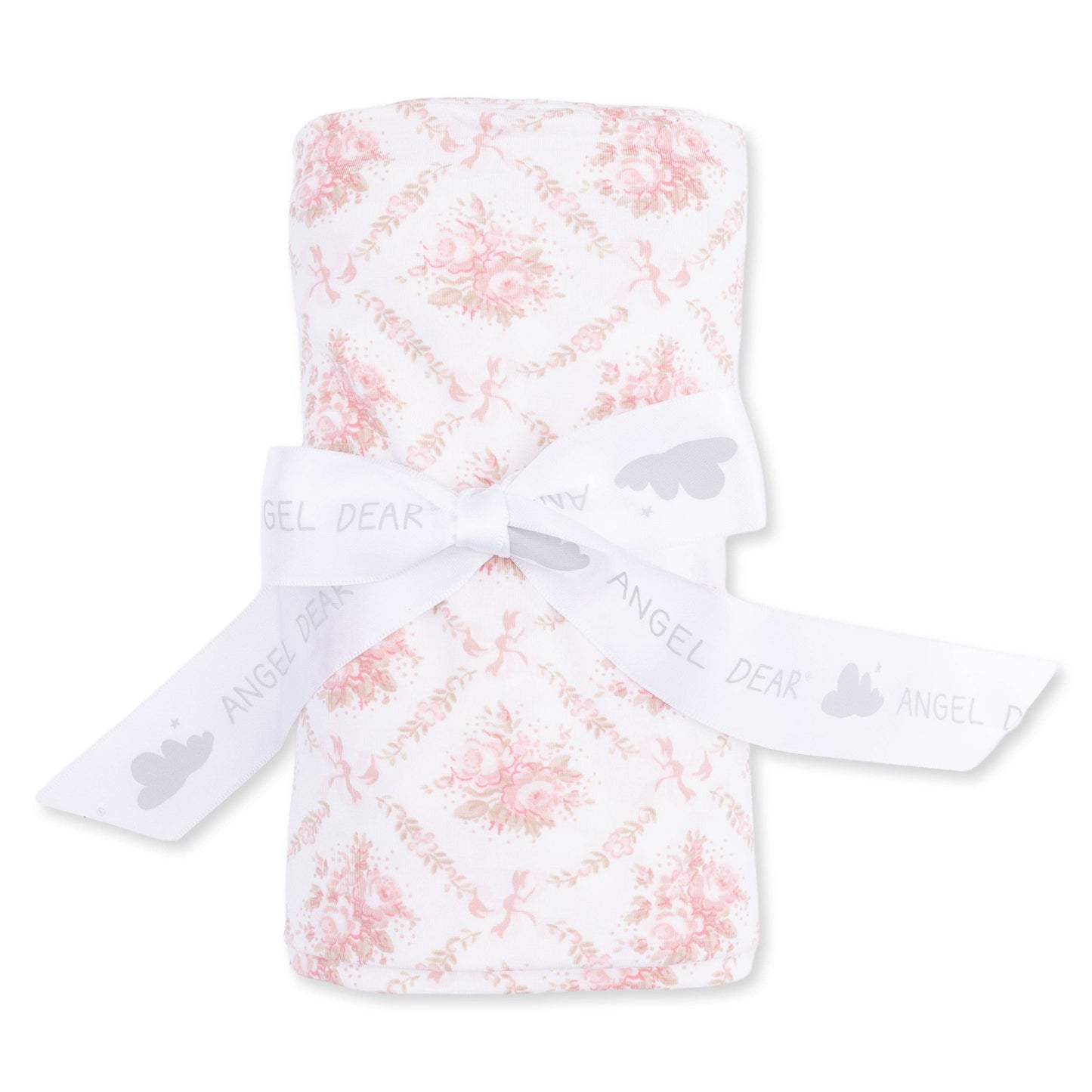 Rose Bow Lattice Swaddle Blanket