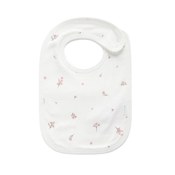 Organic Cotton Bib- Vanilla Blossom