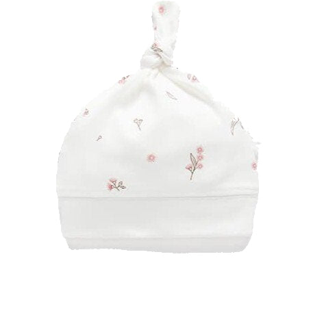Organic Knot Hat- Vanilla Blossom
