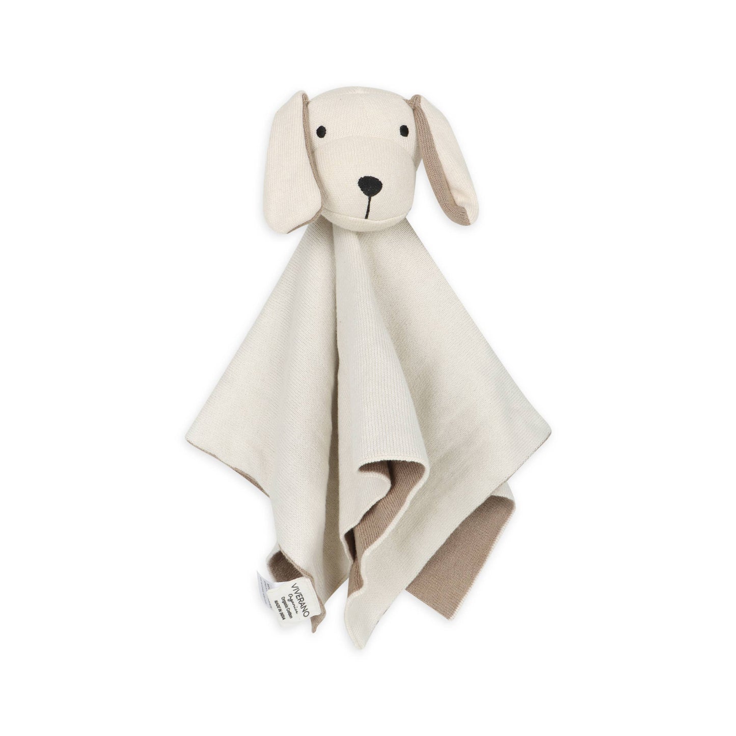Organic Cotton Lovey - Natural Puppy Dog