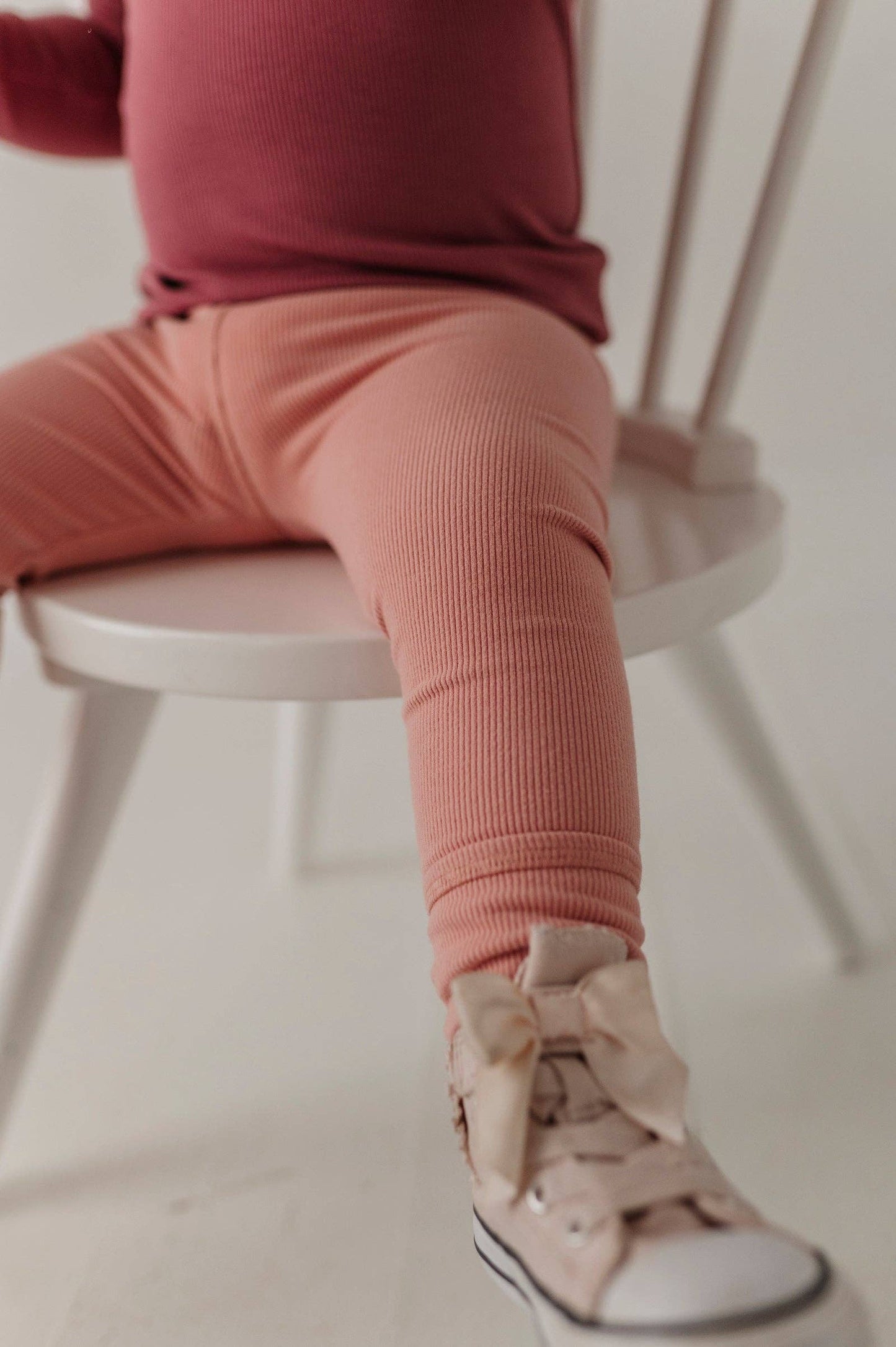 Mellow Rose Ribbed Leggings