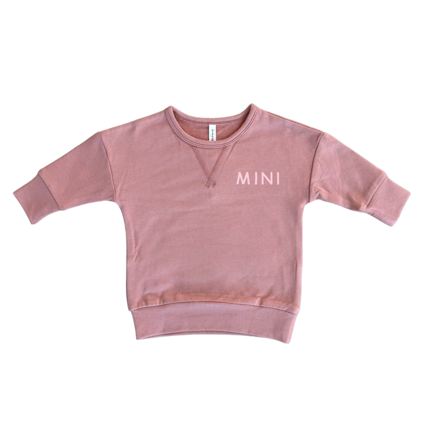Drop Shoulder 'Mini' Bamboo Pullover -Burlwood