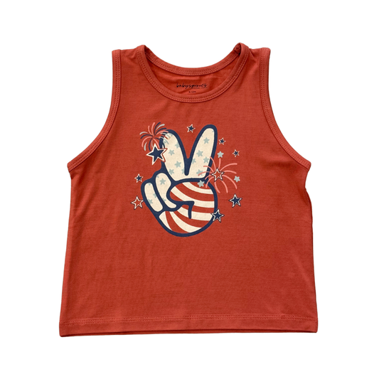Patriotic Peace Tank Top