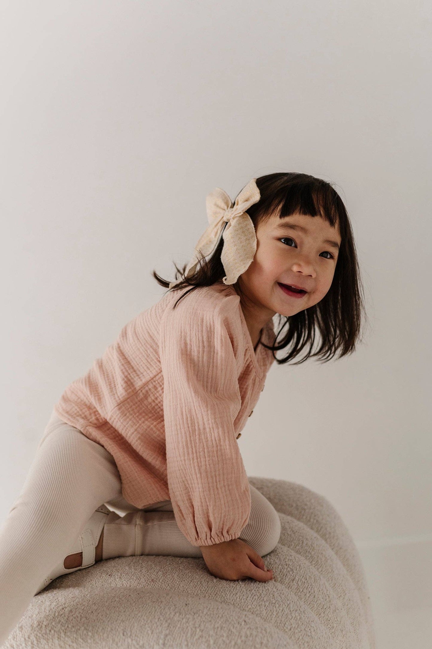 Blush Cotton Gauze Blouse