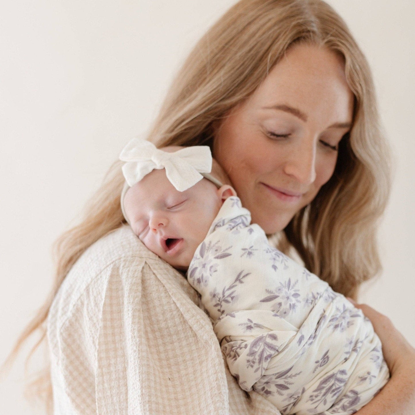 Bamboo Rayon Muslin Swaddle - Forget-Me-Not
