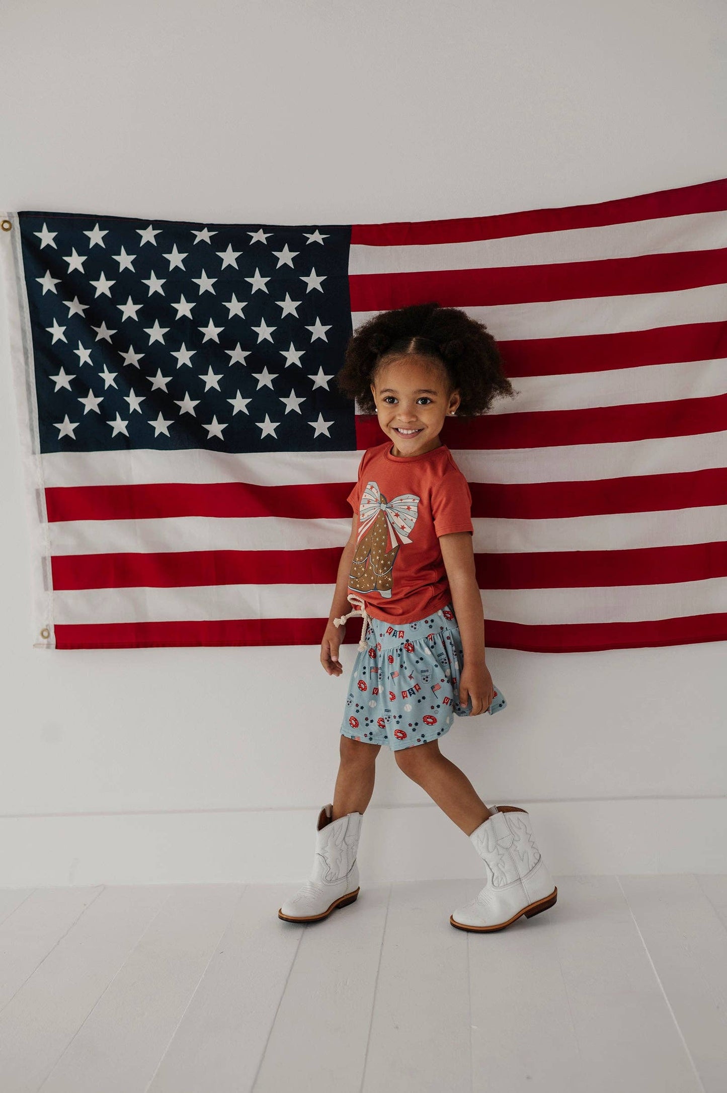 USA Summer Bamboo Skort