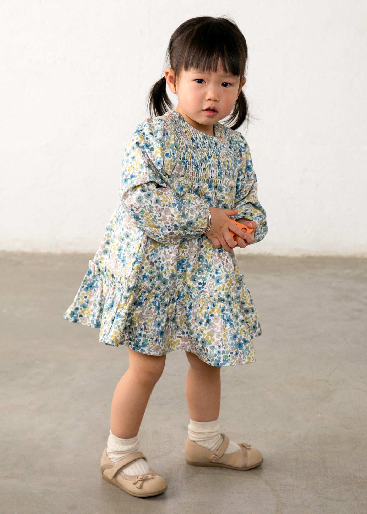 Baby Printed Velvet Dress