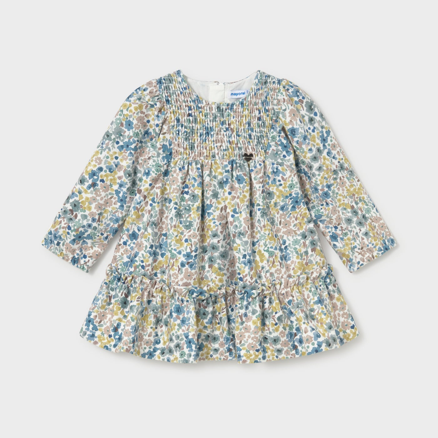 Baby Printed Velvet Dress