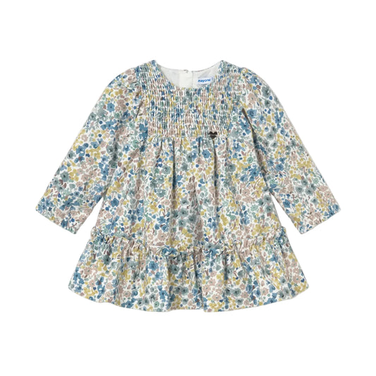 Baby Printed Velvet Dress
