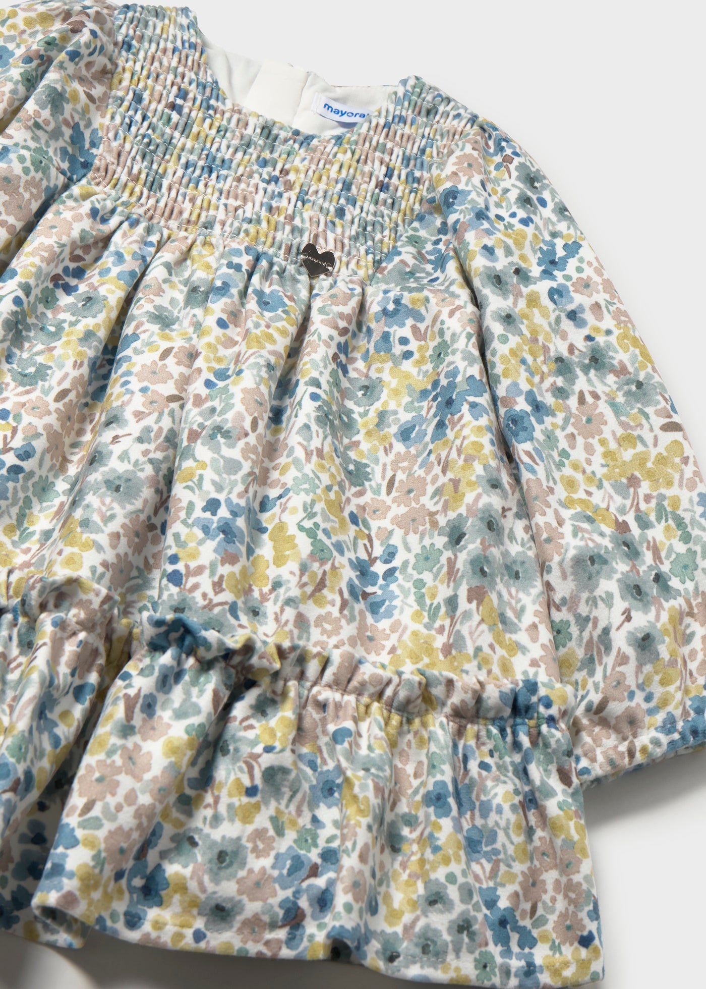 Baby Printed Velvet Dress