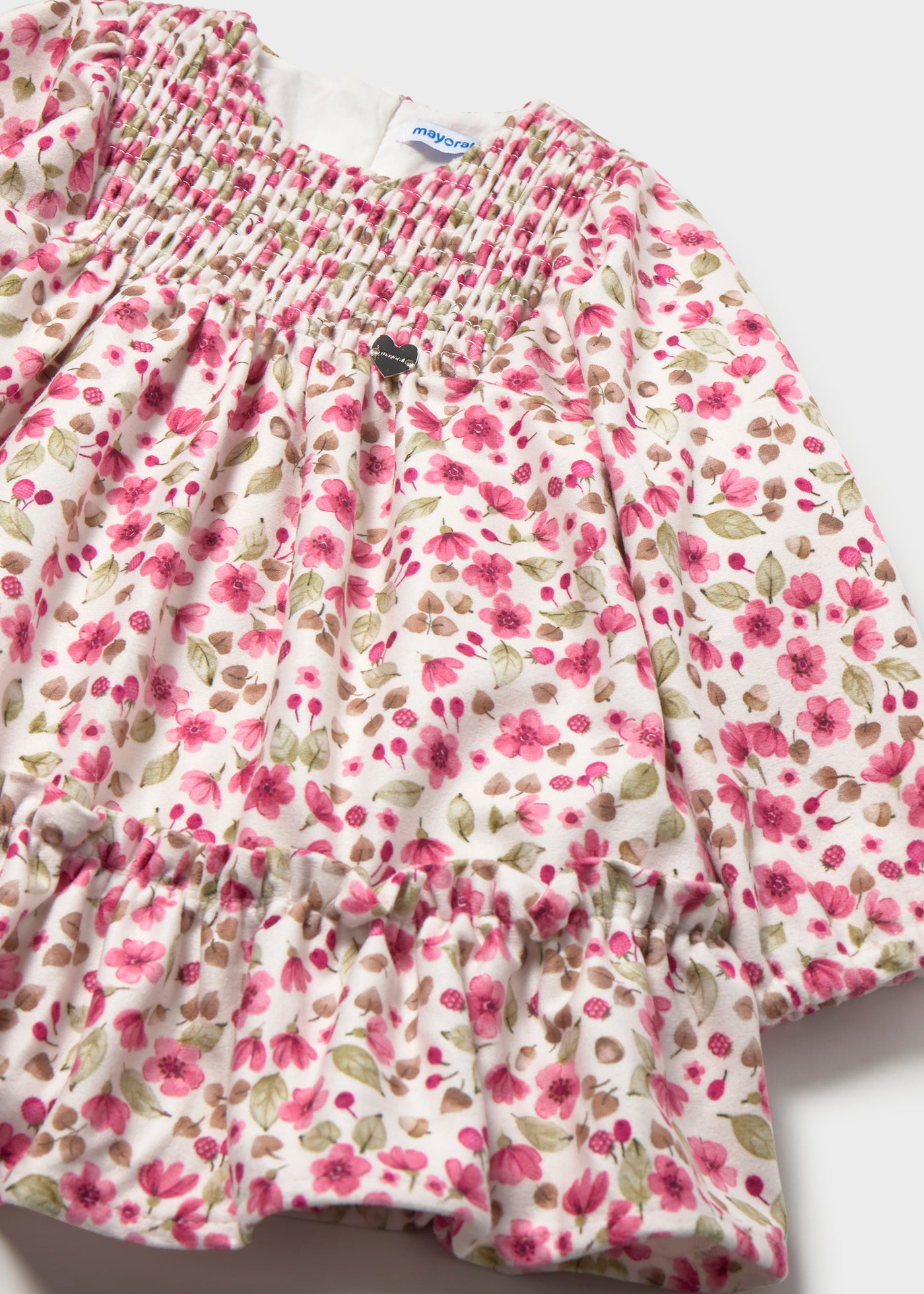 Baby Printed Velvet Dress