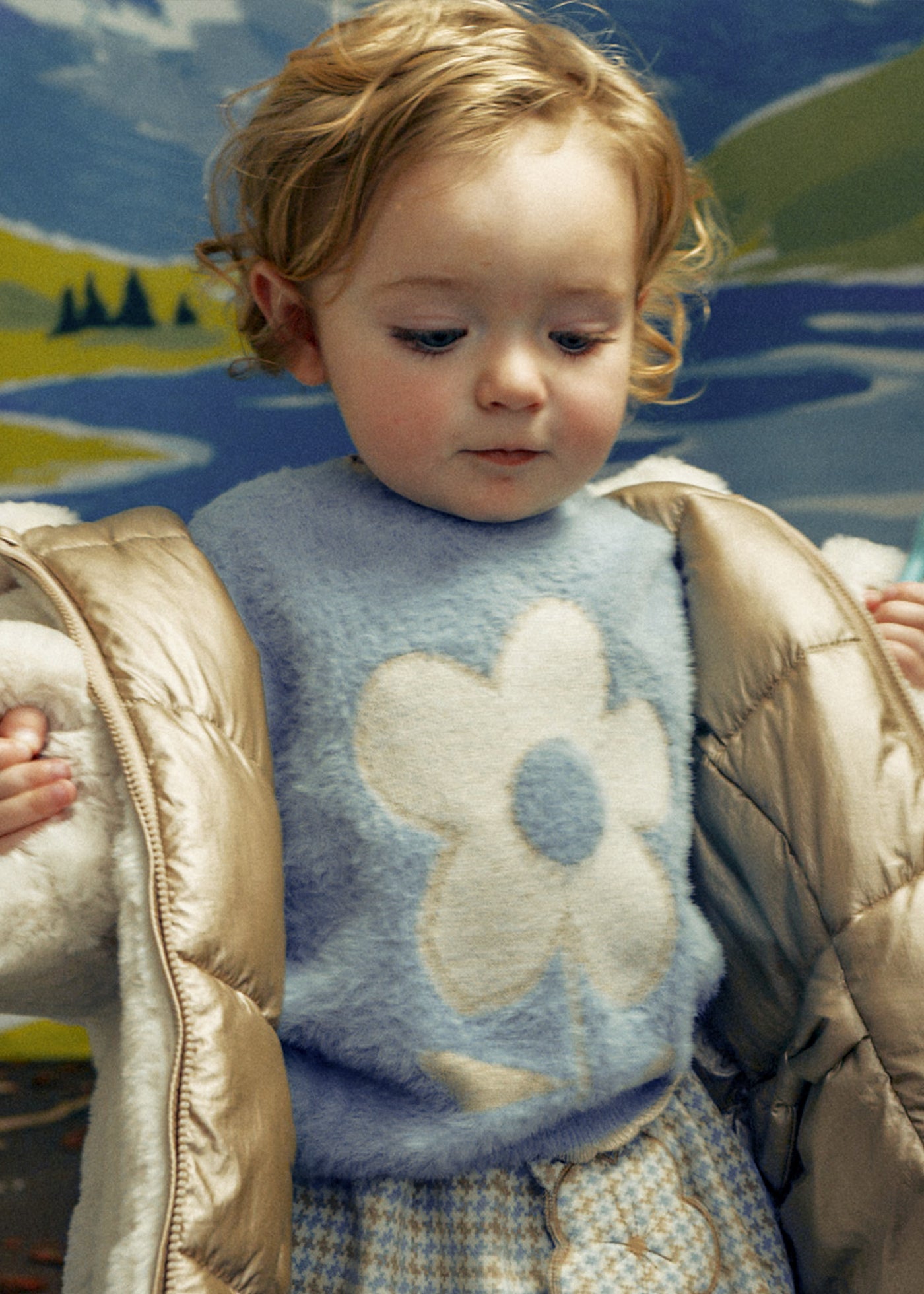Baby Reversible Faux Fur Puffer Jacket