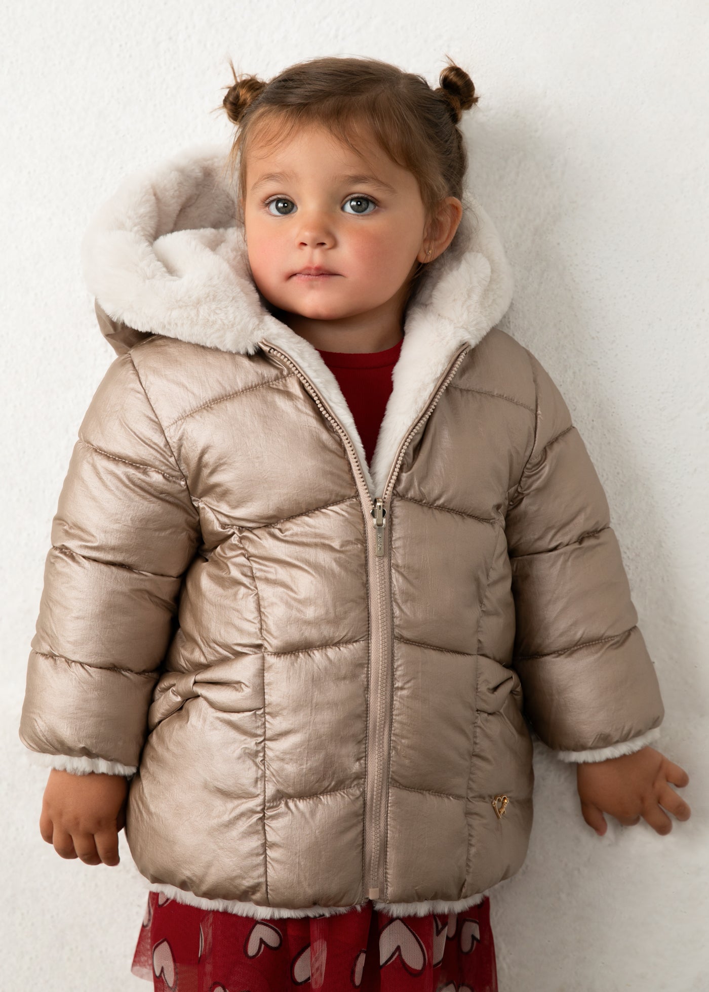 Baby Reversible Faux Fur Puffer Jacket