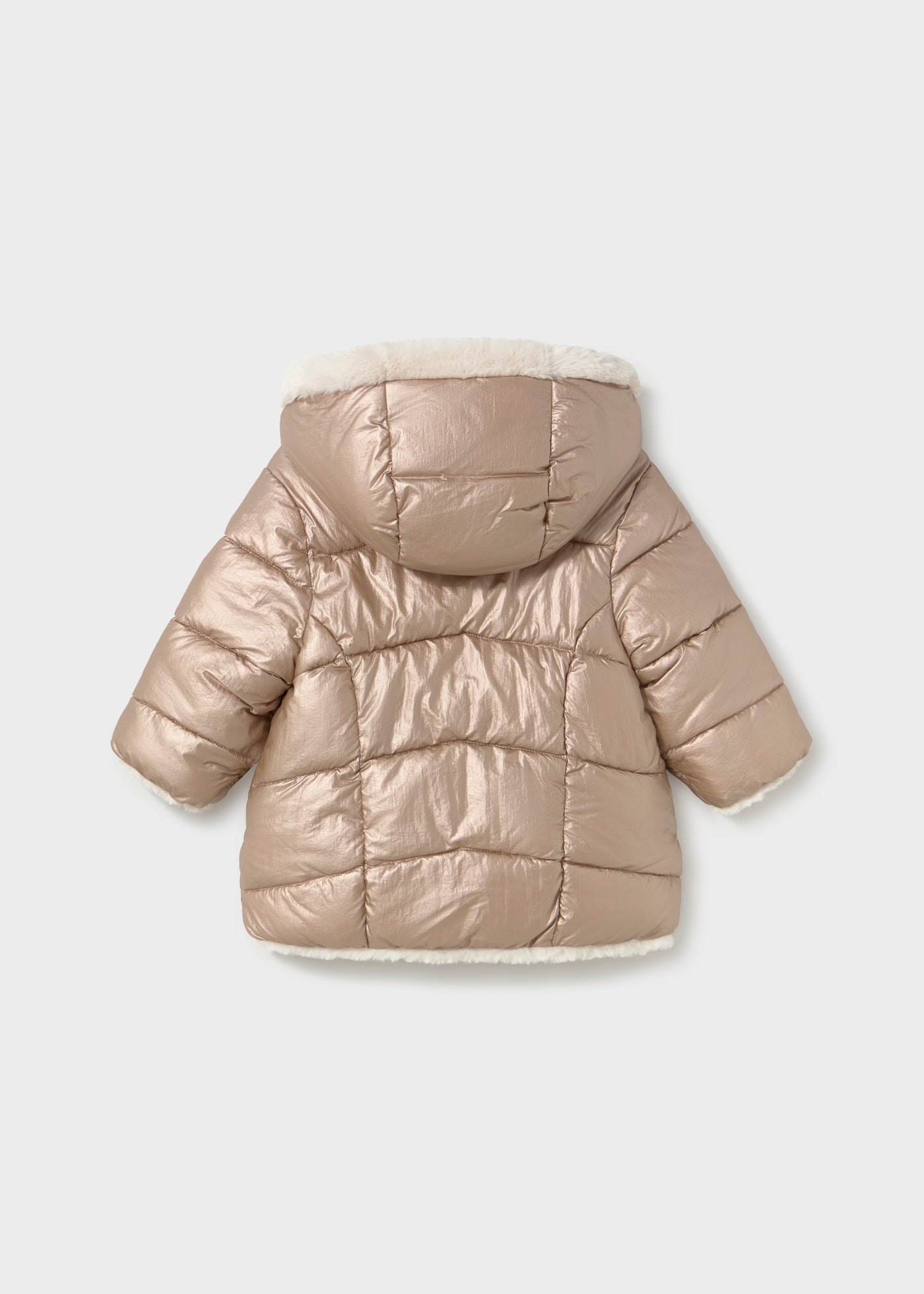 Baby Reversible Faux Fur Puffer Jacket