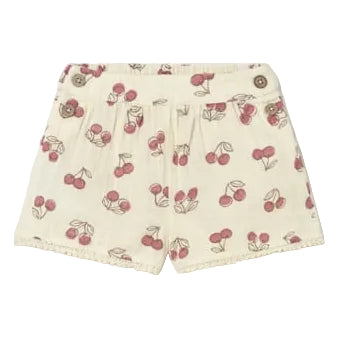 Cherry Printed Cotton Shorts