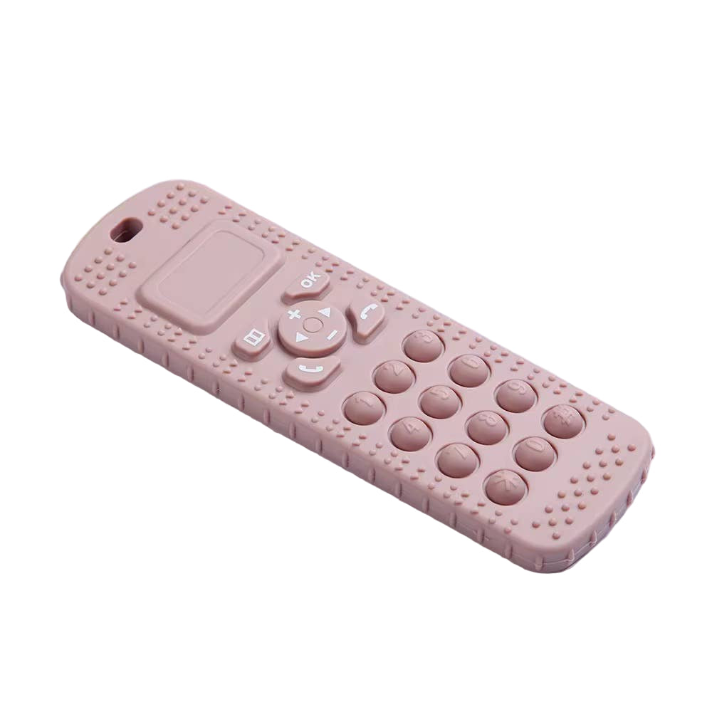 Telephone Silicone Pop-it  Teether- Dusty Rose