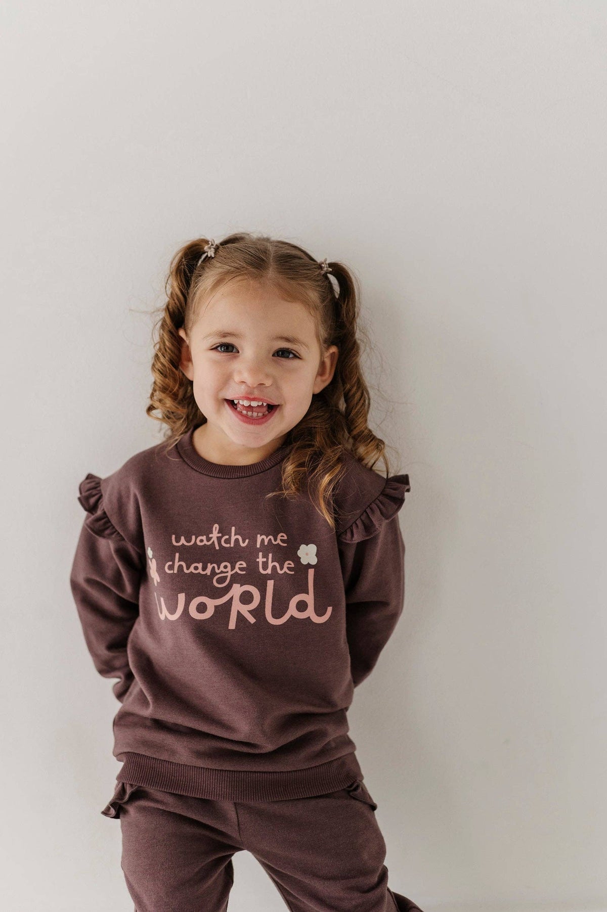 Watch Me Change The World Ruffle Sweatshirt