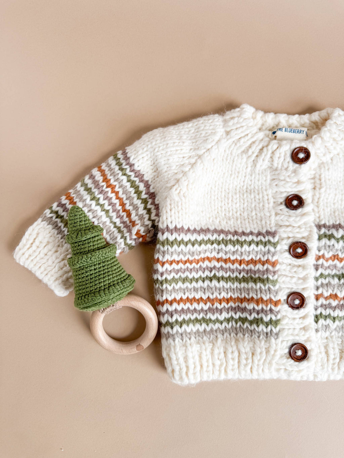 Organic Woodland Stripe Cardigan