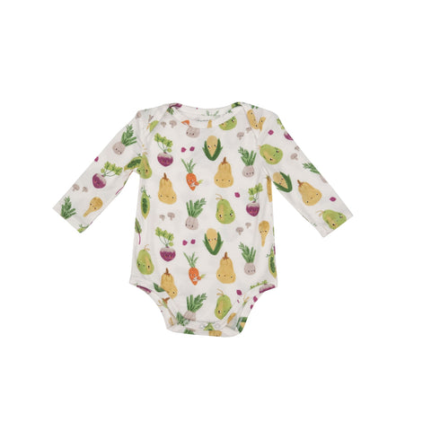 Baby Vegetables Bodysuit: Multi Color