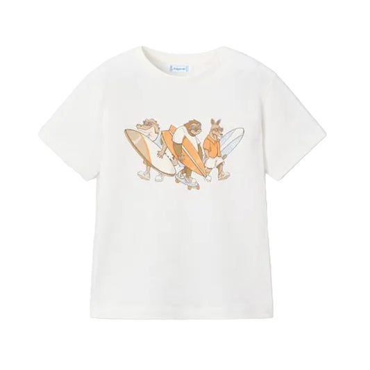 Rad Surfers White Graphic T-Shirt