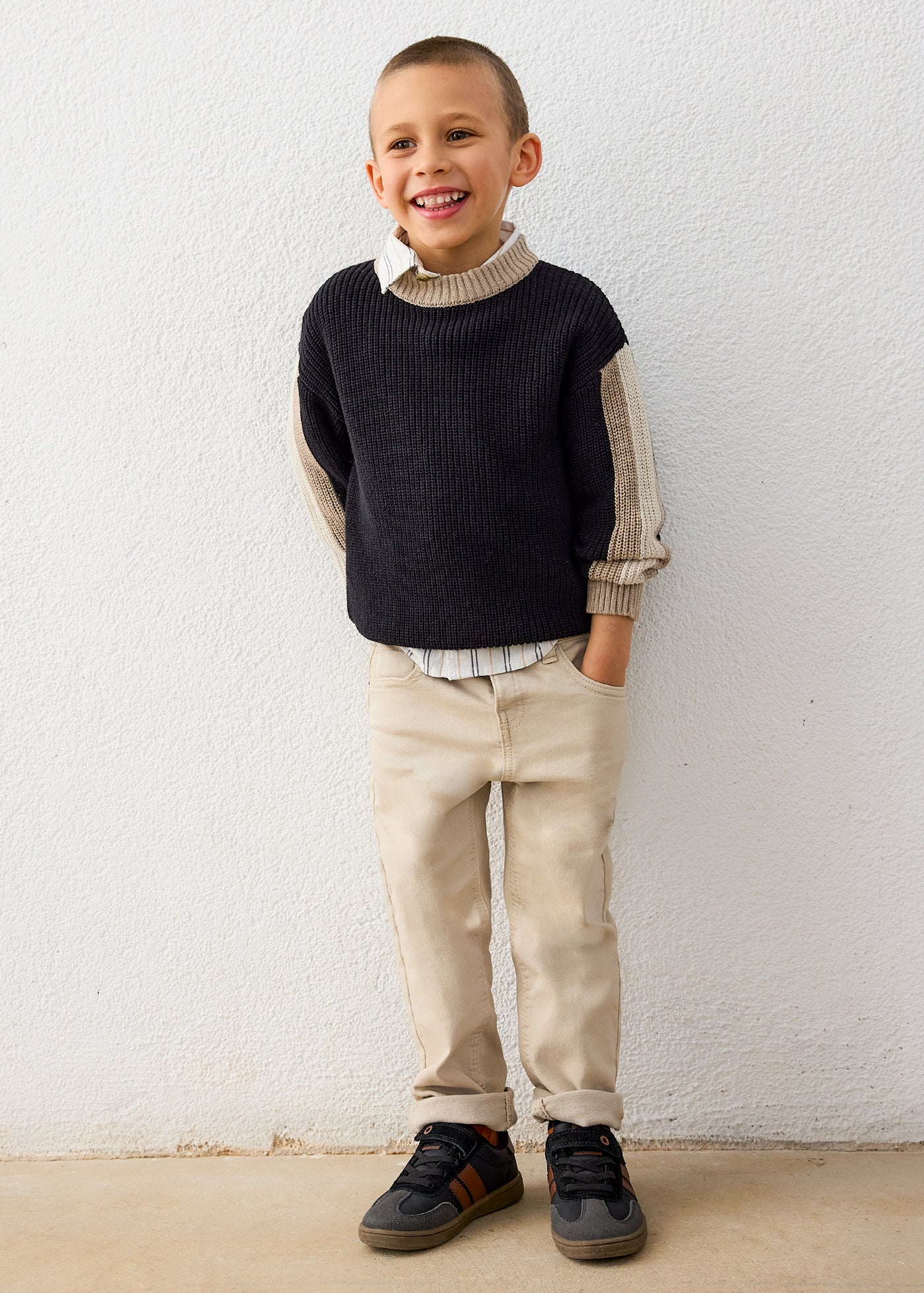Boy Contrast Sweater