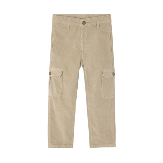 Wheat Corduroy Cargo Pants
