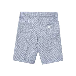 Indigo Stripes Linen Shorts